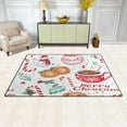thumbnail image 3 of Non-Slip Area Rug 31"x20" Indoor Washable Floor Mats Carpet Printed for Living Room, Bedroom, Home Decor Watercolor Christmas Icon Pattern, 3 of 7