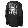 thumbnail image 3 of Youth Outerstuff Black Minnesota Vikings Rumble Long Sleeve T-Shirt, 3 of 3