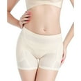 thumbnail image 2 of Defitshape Women's Hip Pads Butt Lifting Padded Shapewear Shorts Mid Thigh Shapewear Wedding Hip Dip Prom Padding Butt Enhancing Body Shaper Nude Small, 2 of 4