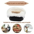 thumbnail image 2 of BERANMEY Comfy Slippers for Women Indoor Fluffy Women's Slip on Fuzzy House Slippers Memory Foam Slippers Scuff Outdoor Indoor Warm Plush Bedroom Shoes with Faux Fur Lining, 2 of 8