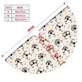 thumbnail image 3 of Rateoe DOGS FACE Print Christmas Tree Skirt 30" for Xmas Holiday New Year Party Circle Tree Mat Ornaments Decoration, 3 of 7