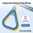 thumbnail image 4 of Swing Set LadyRosian 17 anillos de gimnasio con forma de trapecio, 110 kg, color azul, 4 of 8
