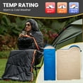 thumbnail image 3 of FUNDANGO Compact Boys Camping Sleeping Bags for Adults 200cm*90cm Blue Waterproof  Sleeping Bags with Compression Sack Adult Camping Gear for Hiking, Backpacking, 39.2°F-62.6°F, 2.5lbs, Blue, 3 of 12