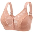 thumbnail image 5 of ALLLIST Lifting Women's Bras Back Smoothing Front Closure Sleep Pink Embroidery Soft T Shirt Ladies Bras Size 36-52, 5 of 5