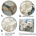 thumbnail image 3 of Designart "Simplistic Ivory Carnations I" Carnations Canvas Prints, 3 of 7