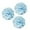 Blue Polka Dots, variant on Wrapables® 12" Set of 3 Tissue Pom Poms Party Decorations for Weddings, Birthday Parties Baby Showers and Nursery Décor, Red