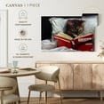 thumbnail image 5 of Elephant Stock Late Night Thriller Wall Art - Horizontal Canvas Wall Art - Living Room Wall Decor - Humor Canvas - Red And White Decor By Lucia Heffernan - 45" x 30", 5 of 8