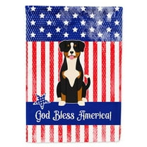 Carolines Treasures BB3033CHF Patriotic USA Entlebucher Flag Canvas House Size
