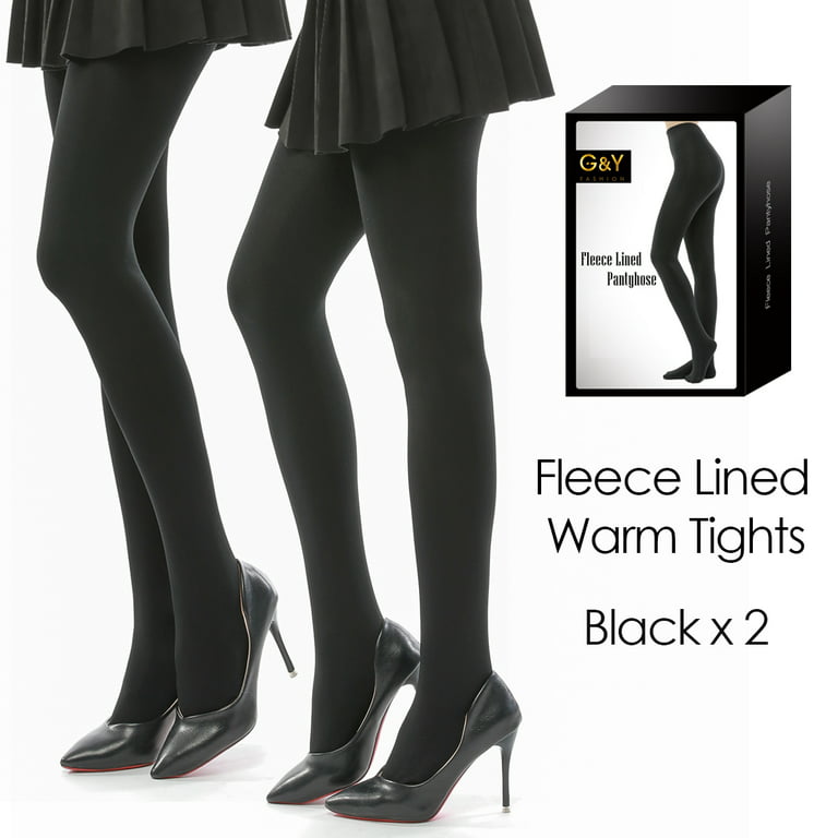  G&Y 2 Pairs Semi Opaque Tights For Women - 70D Microfiber  Control Top Pantyhose