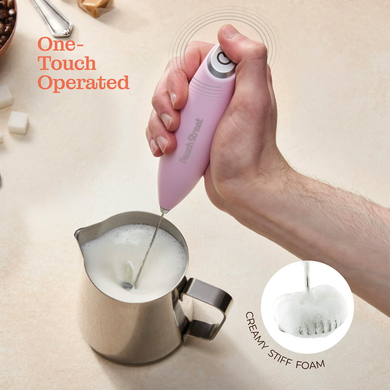 Chefwave | Powerful electric milk frother with stand | Milk frother  handheld drink mixer and matcha whisk| BATTERIES INCLUDED!drink mixer  handheld 