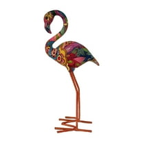 FashionCha Flamingo Garden Statue Birds Sculptures Indoor Outdoor Lawn Home Ornaments Resin Style B