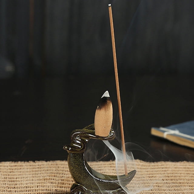 Bgsha Waterfall Backflow Incense Burner Incense Fountain Incense for Home Decor Office