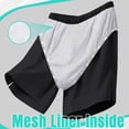 thumbnail image 5 of NTACZA Athletic Shorts Men's Quick Dry Swim Trunks Elastic Waist Mesh Lining Breathable Bathing Suit for Men L, 5 of 5