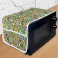 thumbnail image 1 of Car Race Track Microwave Oven Cover, Abstract Roadway Activity Illustration with River Intersecting Roads, Water Resistant Organizer with Pockets for Kitchen, 36" x 12", Multicolor, by Ambesonne, 1 of 4