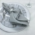 thumbnail image 4 of Your Chair Covers - 10 Pack, Silver 20 Inch Polyester Cloth Napkins Perfect for restaurants, weddings, dinners, or birthday parties., 4 of 5
