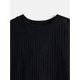 thumbnail image 2 of Wonder Nation Girls' Ribbed Knit Top with Short Sleeves, Sizes 4-18 & Plus, 2 of 3