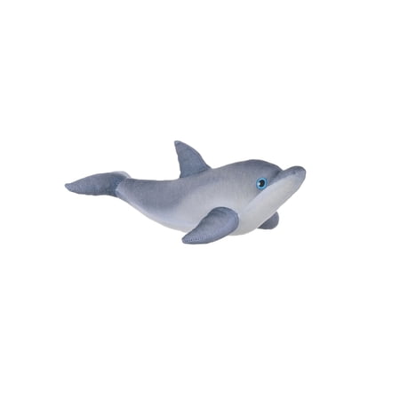 Wild Republic Naturekins Dolphin Stuffed Animal 12 Inches Plush Toy Fill is Natural Rubber