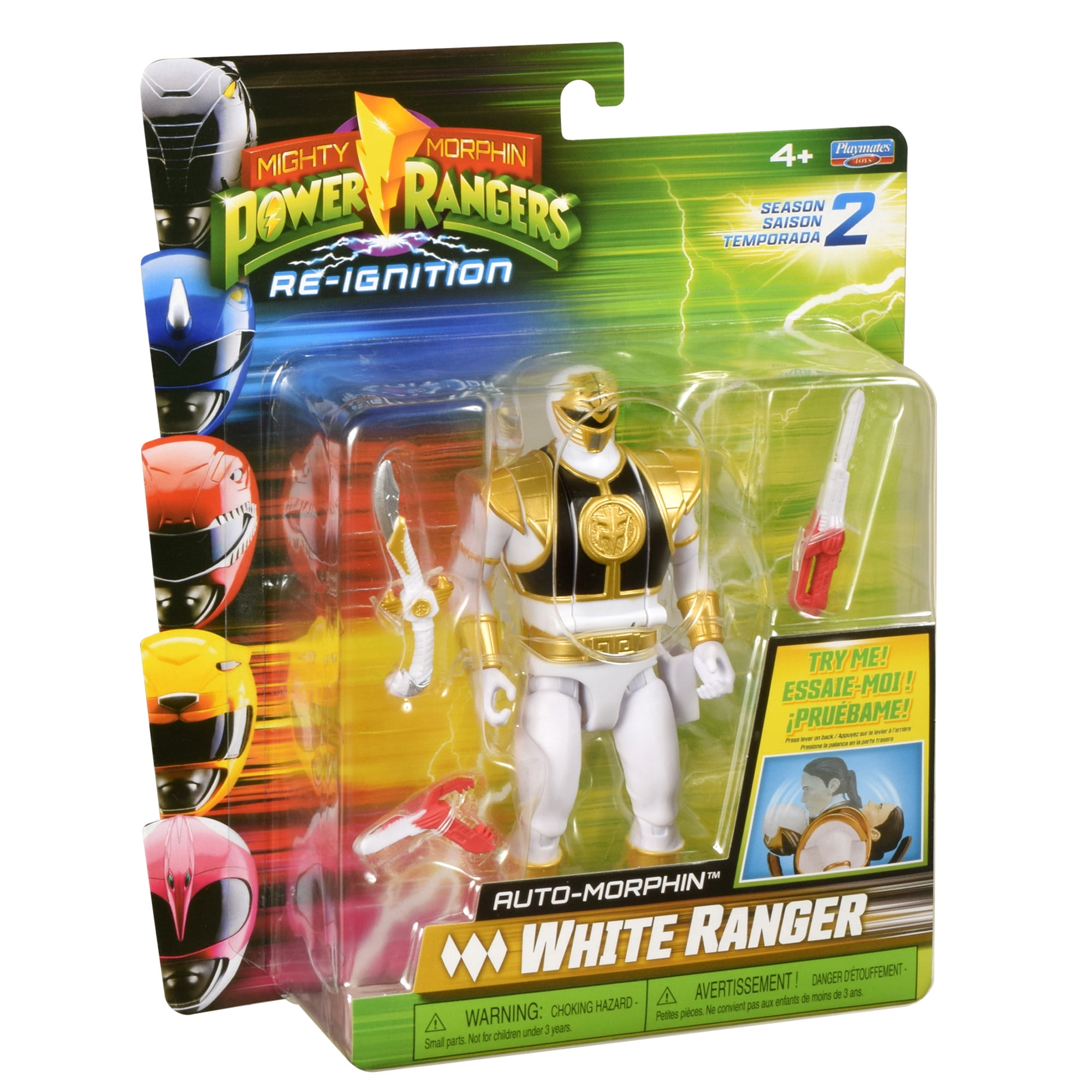Mighty Morphin Power Rangers: Re-Ignition - Auto-Morphin White Ranger Action Figure by Playmates Toys
