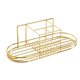 thumbnail image 2 of Wall Mounted Bathroom Razors Storage Rack Cosmetics Space Saving Stand Ventilated Iron Home Toothpaste Toothbrush Holder, 2 of 5