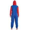 thumbnail image 4 of Marvel Avengers Captain America Mens Fleece Zip Up Pajama Coverall Adult, 4 of 4