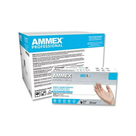 

Vinyl Exam Gloves Powder-Free Medium Clear 100/Box