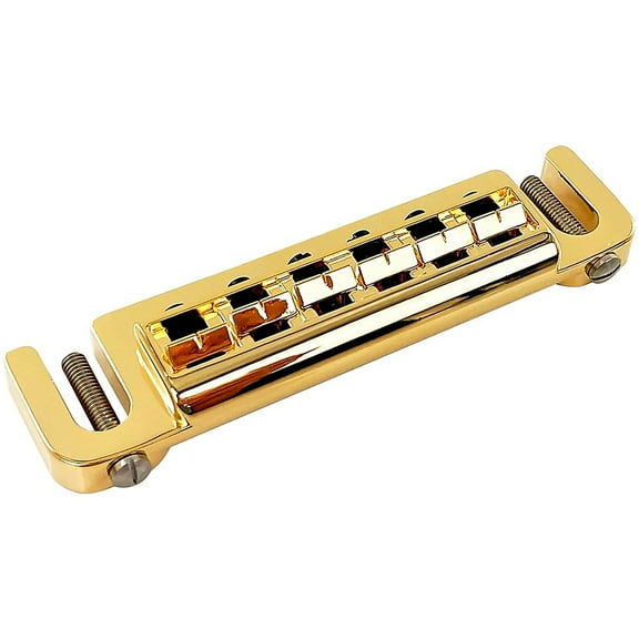 Leo Quan Badass Wraparound Guitar Bridge With Metric M8 Locking Stud Gold
