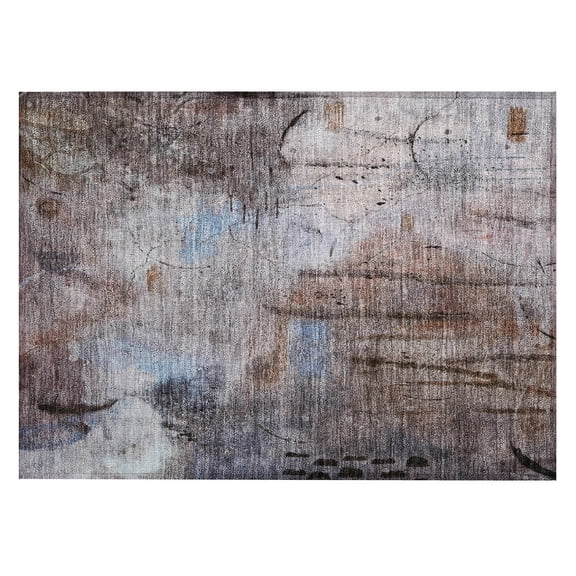 Dalyn Rugs Machine Washable Indoor/Outdoor Chantille ACN2032 Taupe 1'8" x 2'6" Rug