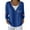 Blue, variant on Wang6 Womens Lightweight Plus Size Cardigans Sweaters Trendy Long Sleeve Open Front Button down Knit Sweater Fall V Neck England Letter Printed Outwear Tops Blue S