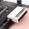 thumbnail image 1 of ATX 24 Pin 90 Degree Power Plug Adapter Mainboard Motherboard Power Supply Cable Modular for Power Supply Cables White, 1 of 7