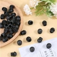 thumbnail image 5 of 60 Pieces 5/8" Round Black Plastic End Caps Chair Leg Feet Plugs Pipe Tubing Post Inserts with Round Head for Metal Table Legs Furniture Sliders Floor Protectors Fences Glide Patio Surface, 5 of 8