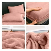 Home Extra Soft Velvet Plush Queen Micro Fleece Sheet Set | Deluxe Microplush Non Pilling Sheets, Deep Pocket | Lavish Sherpa Velvet Luxe Collection