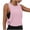 Pink, variant on Wide Strap Tanks Top for Women Open Side Crop Striped Print Loose Blouse Summer Athletic Running Camisole Brown XL