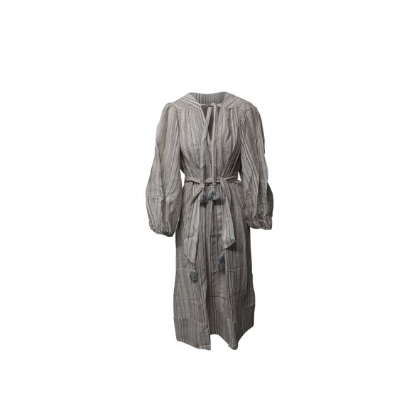 Pre-Owned Zimmermann Striped Tunic Long Dress in Multicolor Cotton