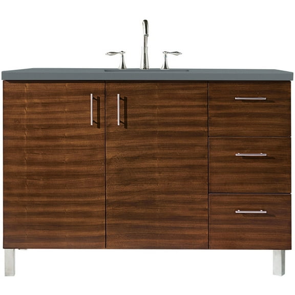 James Martin Vanities 850-V48-3Cbl Metropolitan 48" Wall Mounted Or Free Standing Single