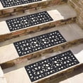 thumbnail image 3 of Pack of 2 Elegant Rubber Stair Treads - Non-Slip, Weather-Resistant, Decorative Scrollwork Design Low Profile, 3 of 7