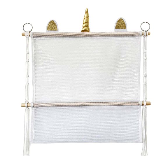 DOMELAY Toy Storage Bedroom Hanging over Door Organizer Stuffed Animal Net Hammock