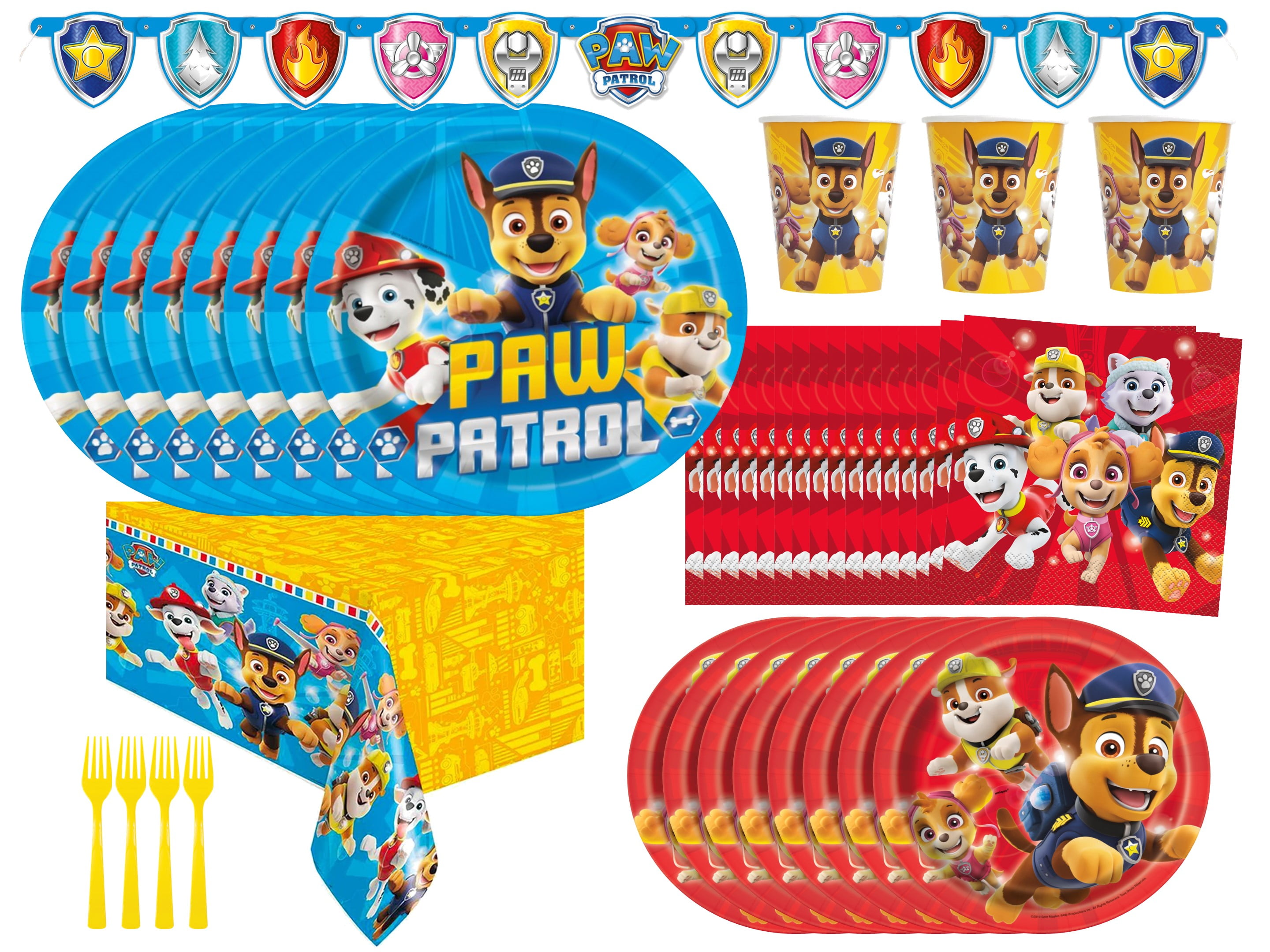 Paw Patrol Birthday Party Supplies Paw Patrol Plates Paw Patrol