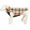 thumbnail image 2 of Pet Life 47WHMD Allegiance Classical Plaided Insulated Dog Coat Jacket, White & Red Plaid - Medium, 2 of 8