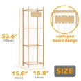 thumbnail image 4 of SpaceAid Wood Stuffed Animal Storage Organizer, 15.8" Wide, Natural, 4 of 5