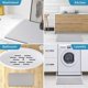 thumbnail image 4 of Alfombrilla de BañO de de Diatomeas, Alfombrilla de BañO Fina, Alfombrillas de BañO, Superabsorbente, De Secado RáPido, Lavable, Apta para Debajo de la Puerta, Gris, 4 of 5