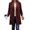 Wine, variant on BRGZLK Womens Coats Fall Winter Solid Color Lapel Button Collar Single Breasted Wool Blend Peacoats Casual Fashion Long Style Overcoat with Pockets Army Green L