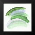 thumbnail image 2 of Tava Studios 20x20 Black Modern Framed Museum Art Print Titled - Green Rhythm I, 2 of 5