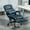 Blue, variant on Vinsetto Indoor Adjustable Height High Back Swivel Office Desk Chair with Massage Option, Black