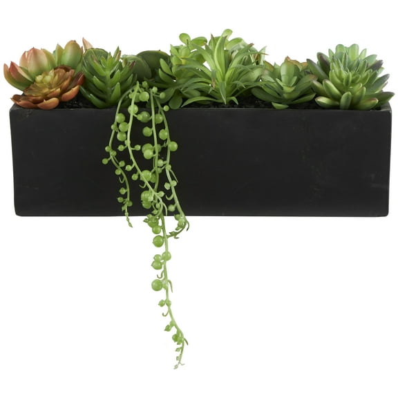 6" Geometric Faux Foliage Artificial Foliage, by DecMode