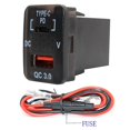 thumbnail image 3 of carga rápida Qc3.0 del cargador Usb del coche de 30x20m m con el tipo C del paladio para Toyota Afortunado Sencillez, 3 of 4