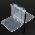 thumbnail image 3 of Double Sided Fishing Tackle Box 14 Compartments Lures Organizer With A Handle, 3 of 7