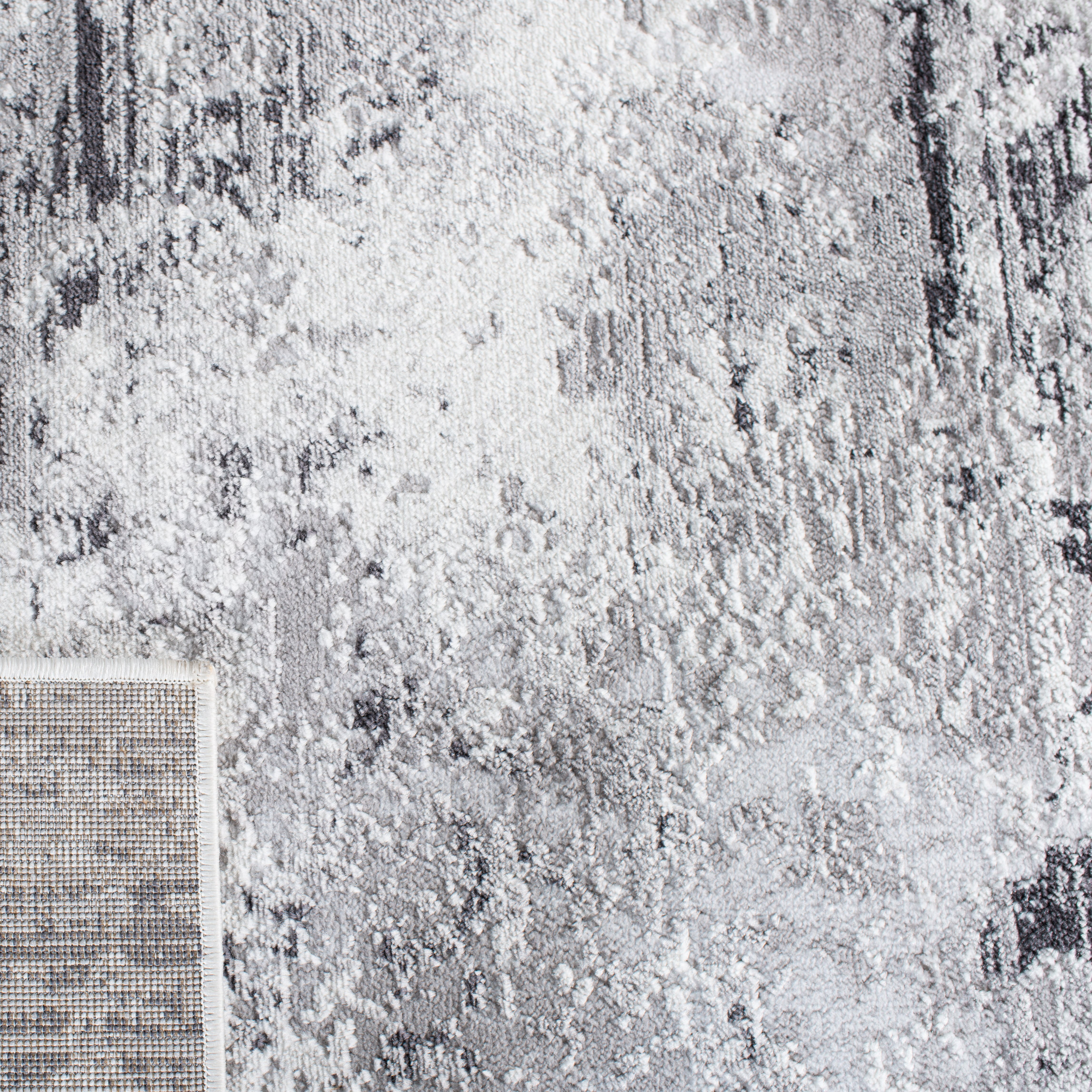 Safavieh Amelia Alastar Abstract Distressed Area Rug, Gray/Ivory, 8' x 8' Square