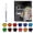 12 colors, variant on 12/24 Color Permanent Fabric Pen for Clothes, Mediums Tip Permanent Fabric Marker T-shirt Shoe Marker Pen for Painting