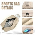 thumbnail image 4 of Gocvo Small Gym Bag with Shoe Compartment, Lightweight Duffle Bag for Women Men, Travel Bag with Wet Pocket for Gym Yoga Swim Weekend Bag (Khaki), 4 of 8