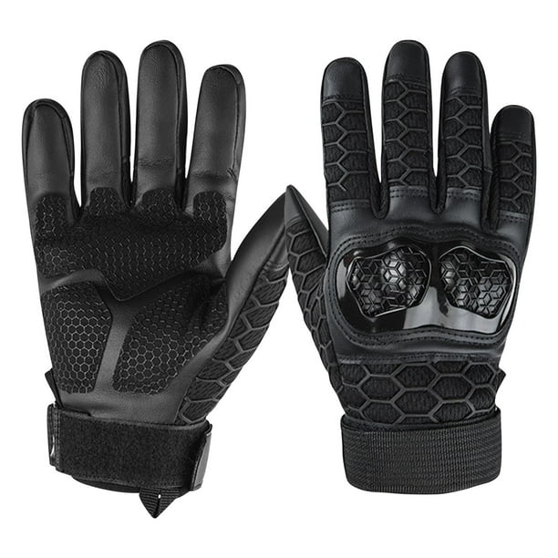 Guantes de Motociclismo para Exteriores, Caza, Pantalla Táctil, Antideslizantes, Unisex, para Ciclismo, de Dedos Completos, para Carreras de Carretera, Motocross